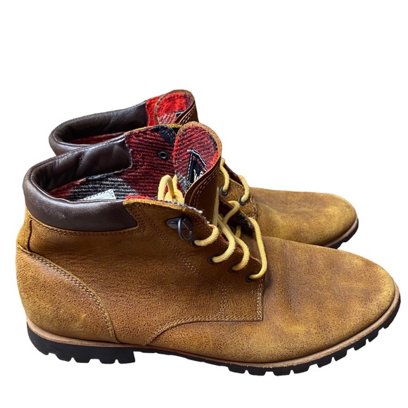 Woolrich Leather Lace-up Hiking Boot Vibram soles women’s - Picture 12 of 15